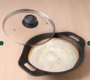 Cast iron Appam pan - 8.7in - KC-FE-AP-013