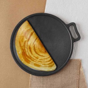 Super Smooth Cast Iron Tawa, Seasoned, 100% Pure, Toxin-free, Induction, 27.9/30.4cm