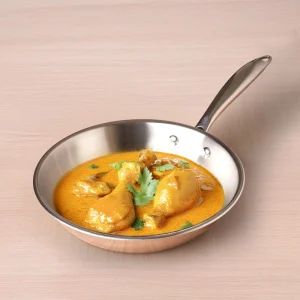 KC-TP-FP-002 TurboCuk Tri-ply Stainless Steel Fry Pan 0.6/0.8/1.0/1.5/1.7/1.9 L, Premium 3 Layer Thick Body, Induction, Non-stick